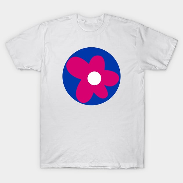 Bisexual Flower T-Shirt by Football from the Left